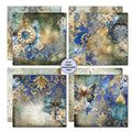 3Quarter Designs Grunged Baroque  8x8 Paper Pack
