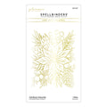 Full Bloom Poinsettia Hot Foil Plate from the Glimmer for the Holidays Collection