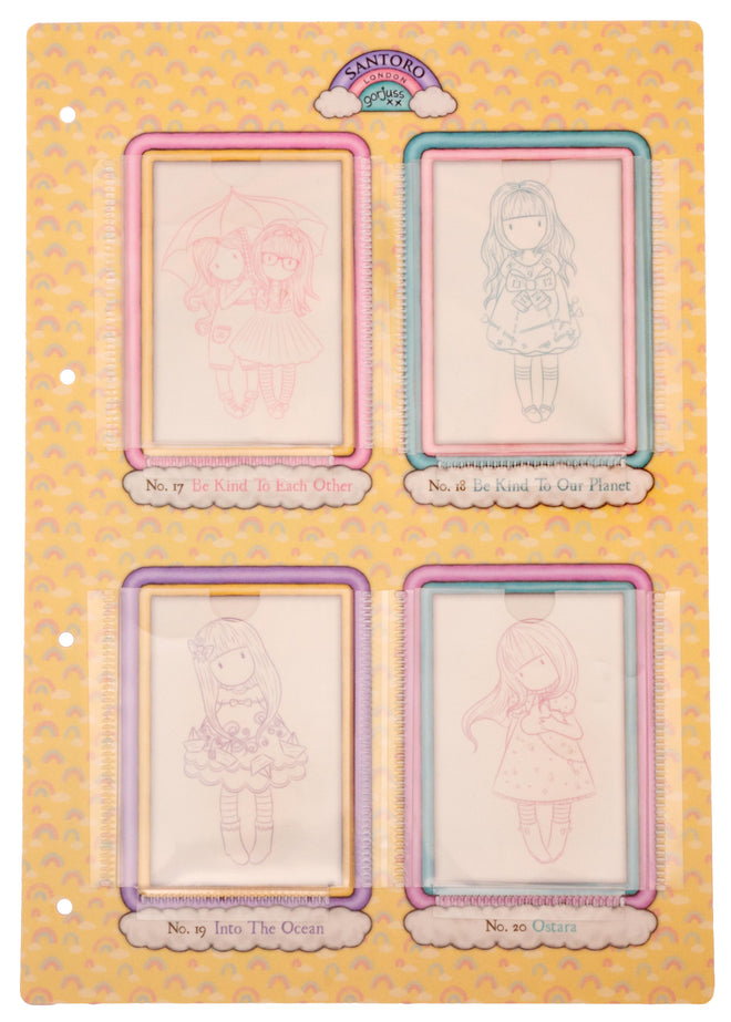 SAN Storage Sheet Gorjuss - Be Kind no. 17-20 205x297x4mm 1 PC nr.05