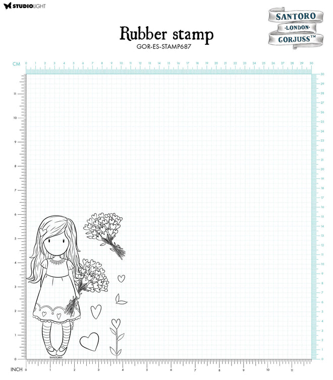 SAN Cling Stamp Love Grows Gorjuss Essentials 7 PC