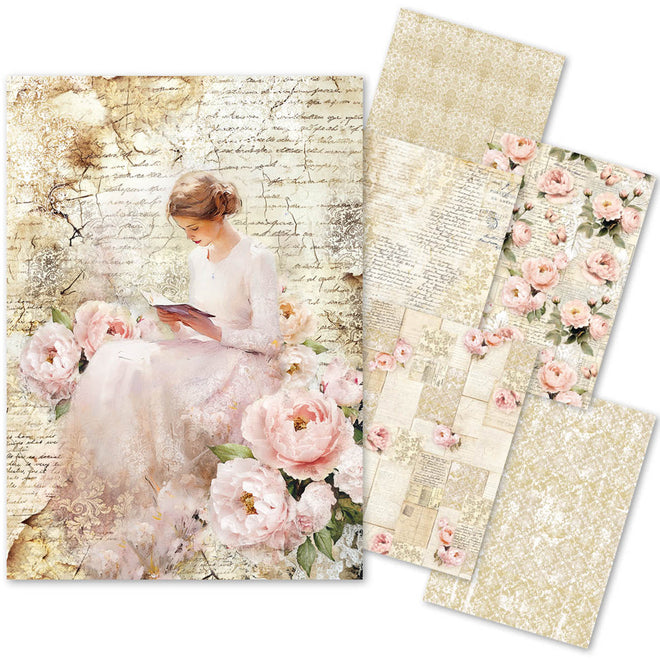 Tissue Paper A4 6/Pkg A Timeless Love