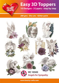 Hearty Crafts - Easy 3D-Toppers Angels for Sympathy