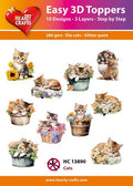 Easy 3D Toppers - Cats