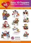 Easy3D Precut Toppers - Snowmen