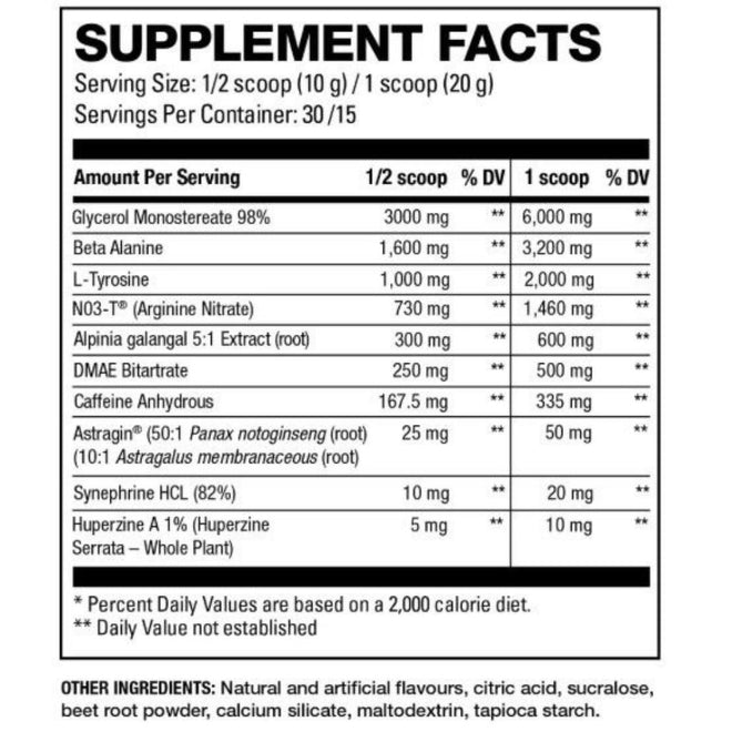HD Muscle PreHD BLACK, 30 Servings