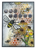 HE Clear Stamp Floral Bits Sweet Bee Memories 16 PC