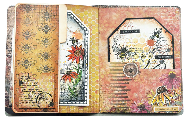 HE Stencil Memory Journal Sweet Bee Memories 4 PC