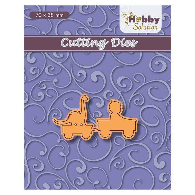 Hobby Solution Cutting Dies Boy in Go-Cart