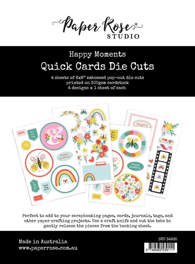 Happy Moments Quick Card Die Cuts 34935