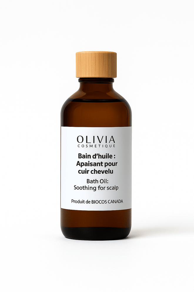 Huile apaisant pour cuir chevelu (Bain)