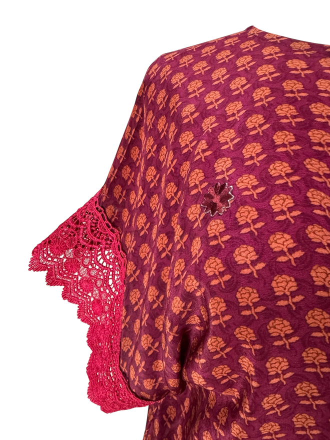 PRC6159 Avatar Pure Silk Boxy Top