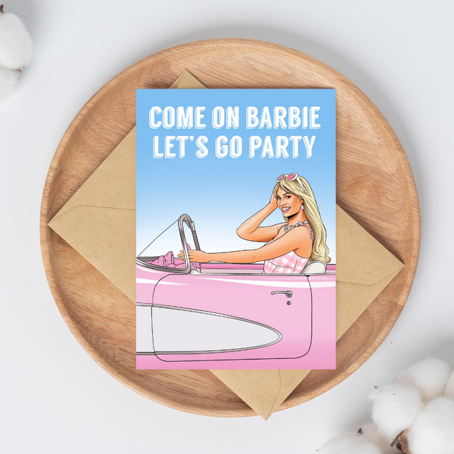 Let's Go Party Greeting Card