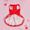 25¢ Kisses Valentine Dog Dress – Red Heart Puppy Outfit