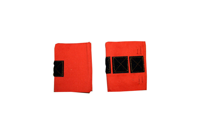 Strap Velcro Orange Elastic Zap Straps 2 Pack