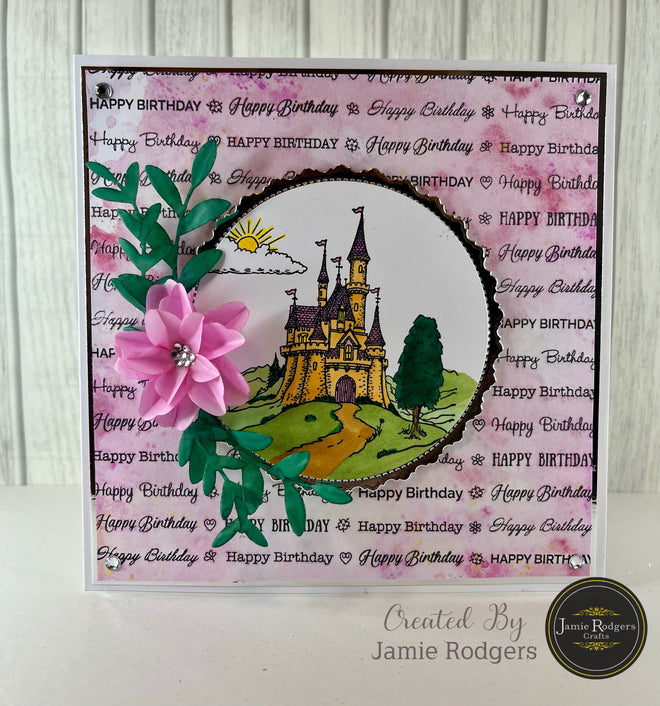 Jamie Rodgers Crafts Happy Birthday DL Clear Stamp Set