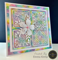 Jamie Rodgers Crafts Floral Square Tile Die Set