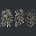 Zuri Designs Flower Blooms Set 1