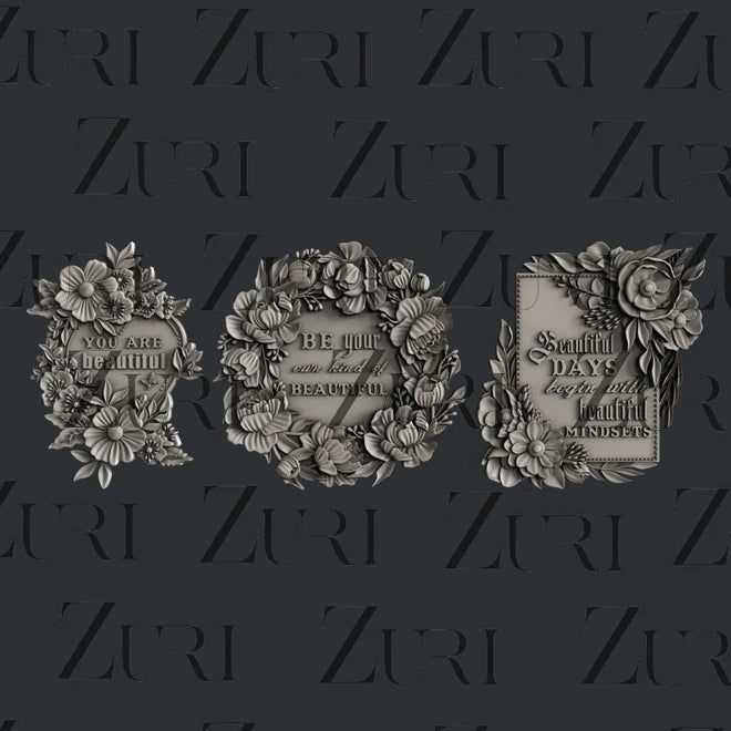 Zuri Designs Floral Frames