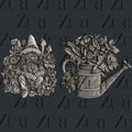 Zuri Designs Garden Decor Set 1