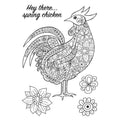 Woodware Clear Singles Decorative Cockerel