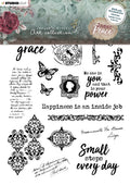 JMA Rub On Sticker Quotes & Vintage Elements Inner Peace 148x210x2mm 6 SH nr.03