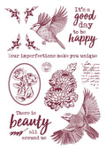 JMA Rub On Sticker Quotes & Vintage Elements Inner Peace 148x210x2mm 6 SH nr.03