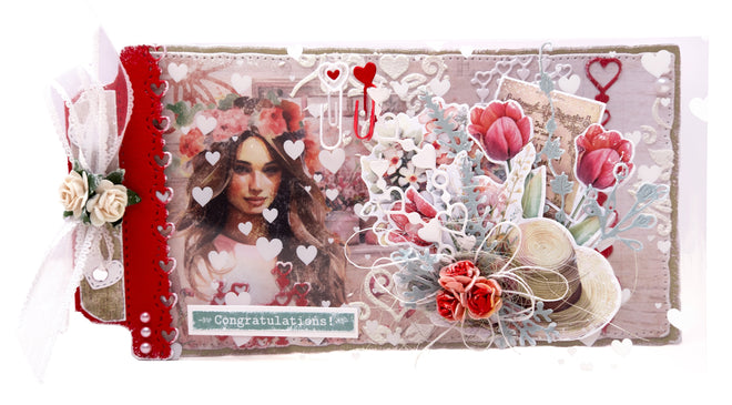 JMA Designer Paper Pad Double-Sided Scrapbooking Sending You Love 12 SH