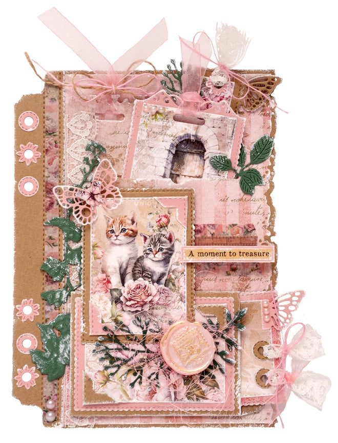 JMA Clear Stamp Timeless Peony Victorian Dreams 12 PC