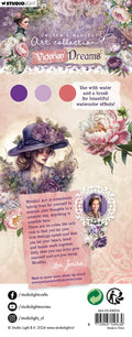 JMA Water-Reactive Ink Pads Peonies (Purples & Pink) Victorian Dreams 3 PC