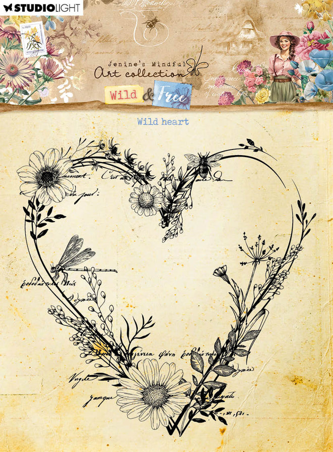 JMA Clear Stamp Wild Heart Wild & Free 1 PC