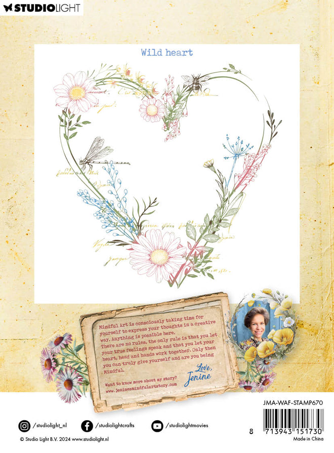JMA Clear Stamp Wild Heart Wild & Free 1 PC