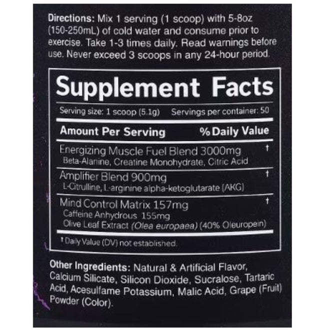JNX Sports THE CURSE PRE-WORKOUT, 30 Servings