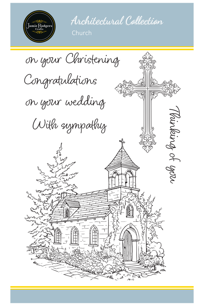 Jamie Rodgers Crafts Church A6 Clear Stamp Set