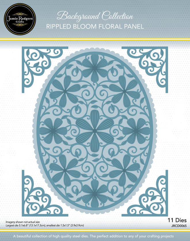 Jamie Rodgers Crafts - Rippled Blooms Oval Die Set