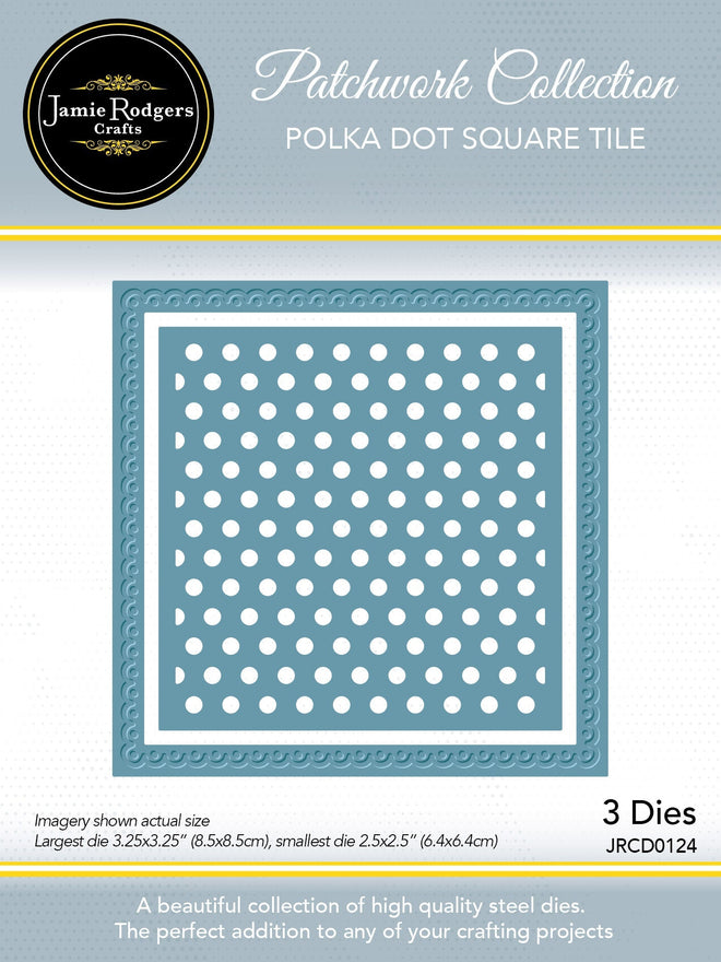Jamie Rodgers Crafts Polka Dot Square Tile Die Set
