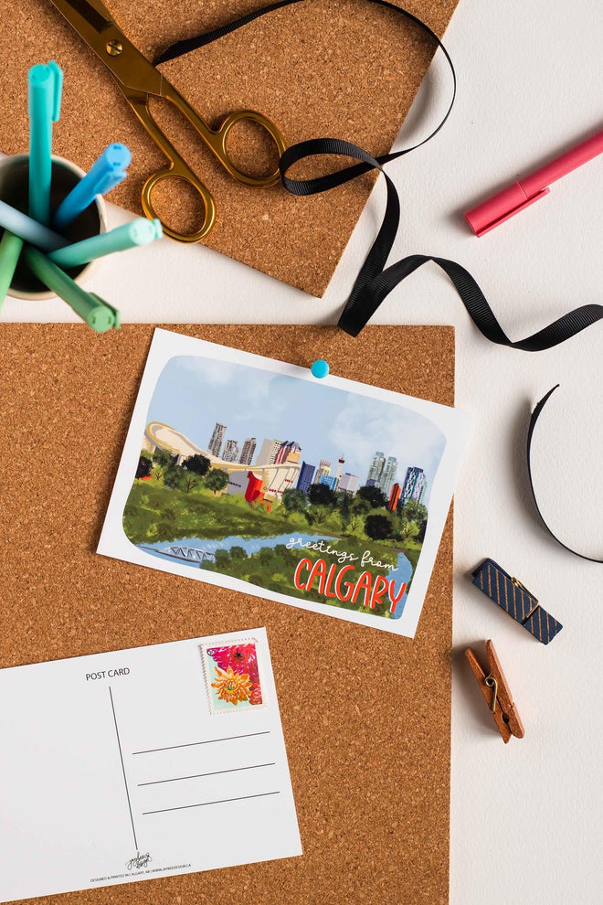 Greetings From Calgary Postcard