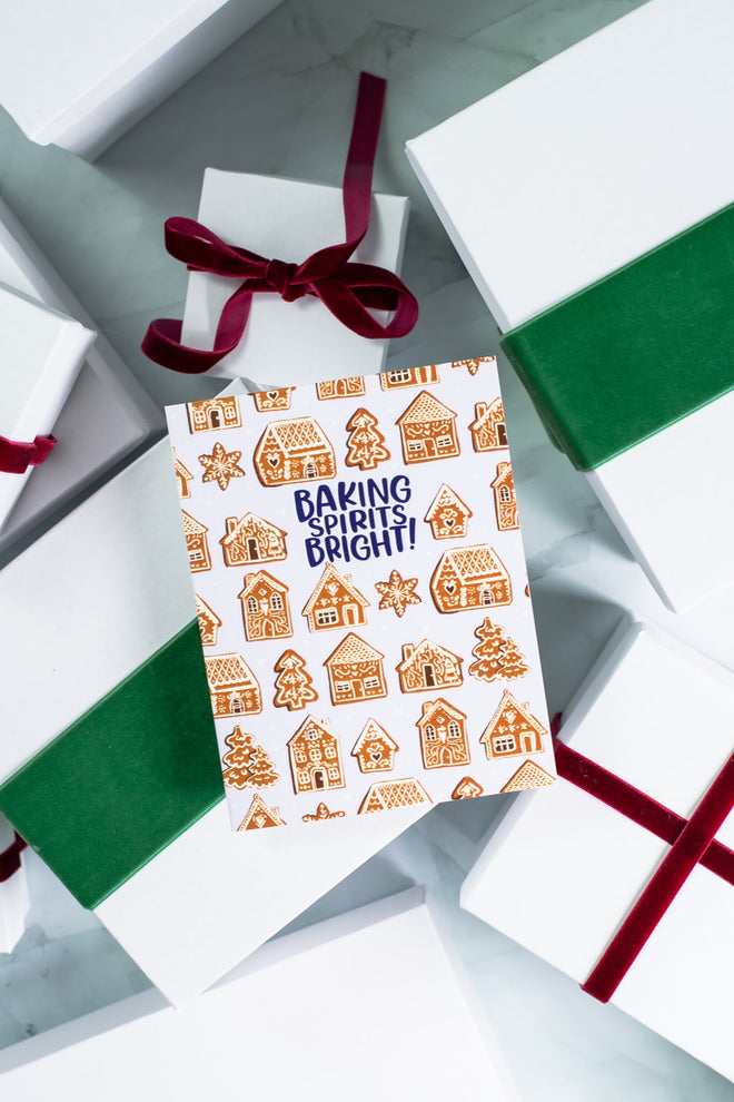 Baking Spirits Bright- Greeting Card