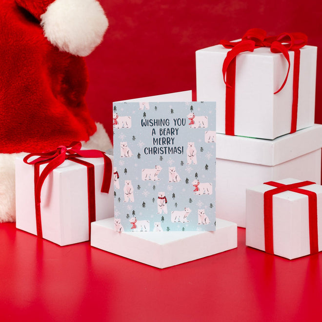 Wishing You A Beary Merry Christmas! - Greeting Card