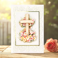 Die Cut Decoupage – Wooden Cross & Roses (pack of 3)