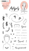 KJ Clear Stamp Sophia Missees 110x154x3mm 37 PC nr.181
