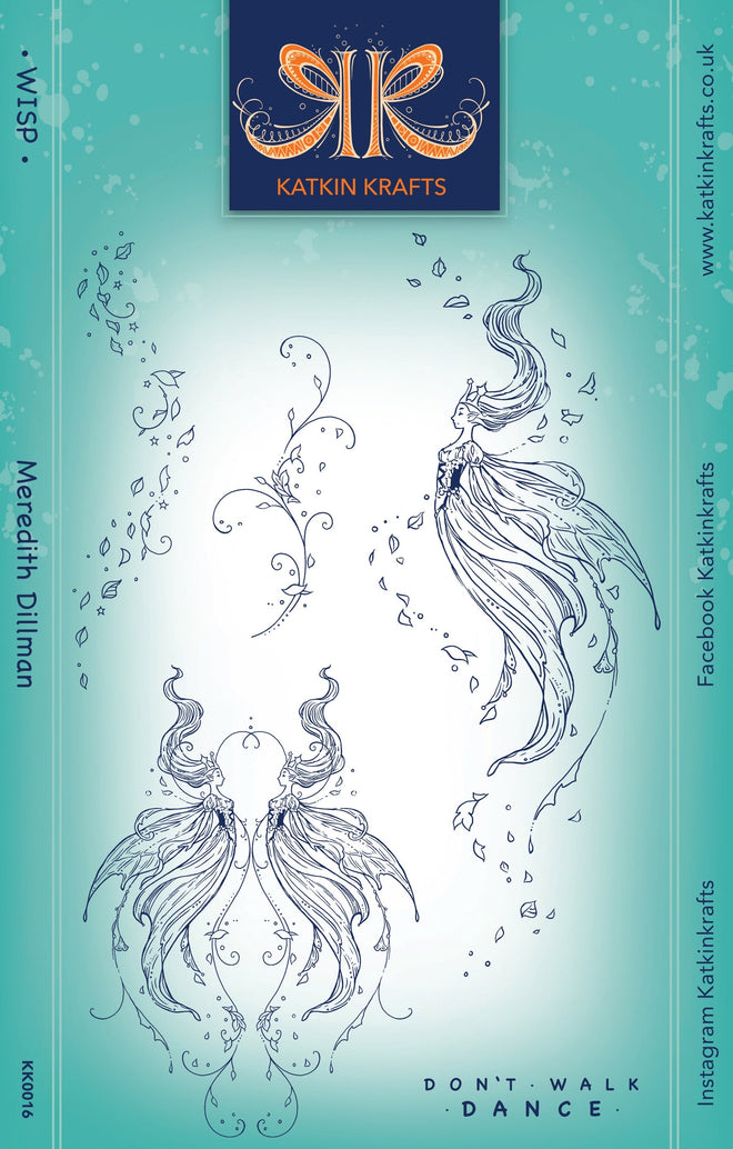 Katkin Krafts Wisp 6 in x 8 in Clear Stamp Set
