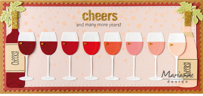 Marianne Design Creatables Die - Wine Tasting