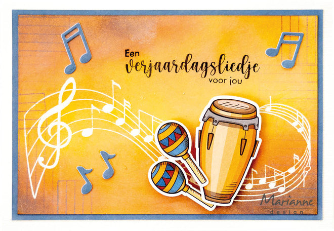 Marianne Design Clear Stamp - Musical Notes