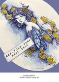 Katkin Krafts Honey & Bees 6 in x 8 in Clear Stamp Set