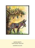 Katkin Krafts Little Donkey 6 in x 8 in Clear Stamp Set