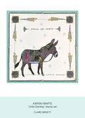 Katkin Krafts Little Donkey 6 in x 8 in Clear Stamp Set