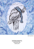 Katkin Krafts Wisdom Owl 6 in x 8 in Clear Stamp Set
