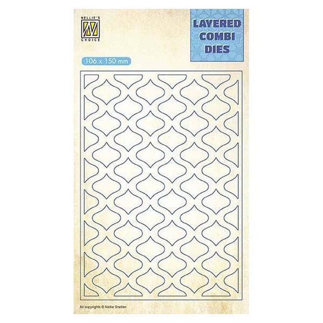 Nellie's Choice Layered Combi Dies Eastern Oval Layer A
