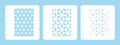 Layered combi stencil set (set of 3) Flower
