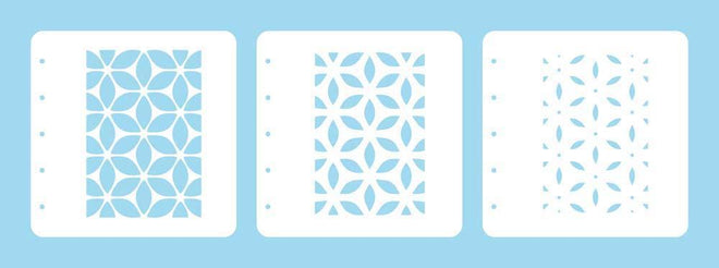 Layered combi stencil set (set of 3) Flower